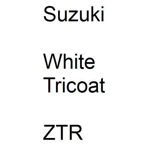 Suzuki, White Tricoat, ZTR.